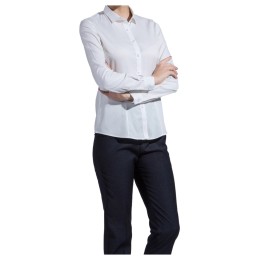 設計長袖職業恤衫  左上胸有袋設計 白色細斜紋 成衣免燙 恤衫供應商 60% Cotton 40% Polyester MTW6031 CHENSHANG SKR037 設計長袖職業恤衫  左上胸有袋設計 白色細斜紋 成衣免燙 恤衫供應商 60% Cotton 40% Polyester MTW6031 CHENSHANG SKR037